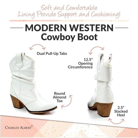 BRAND NEW CHARLES ALBERT MODERN WESTERN COWBOY DISTRESSED BOOT - Picture 11 of 16